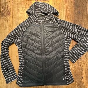 Smartwool Women’s Double Propulsion 60 Black Hooded Mid Layer Jacket. XL
